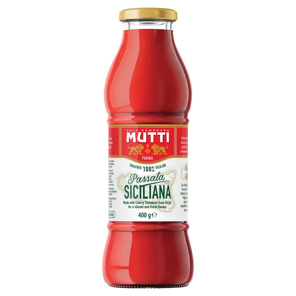 Mutti- Regional Passata Sauce Siciliana 6 x 400g | Gulli Food Distributors